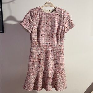 Ann Taylor Multicolor Tweed Mini Dress